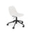 Fiber Side Chair Swivel Base w. Gas Lift & Casters – Upholstered Shell by Muuto