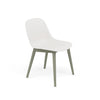 Fiber Side Chair Wood Base – Upholstered Shell by Muuto
