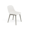 Fiber Side Chair Wood Base – Upholstered Shell by Muuto