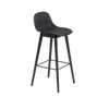 Fiber Bar Stool Wood Base by Muuto