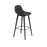 Fiber Bar Stool Wood Base by Muuto