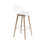 Fiber Bar Stool Wood Base by Muuto
