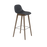 Fiber Bar Stool Wood Base by Muuto