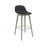 Fiber Bar Stool Wood Base by Muuto