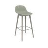 Fiber Bar Stool Wood Base by Muuto