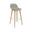 Fiber Bar Stool Wood Base by Muuto