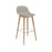 Fiber Bar Stool Wood Base by Muuto
