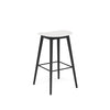 Fiber Bar Stool Wood Base by Muuto