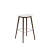 Fiber Bar Stool Wood Base by Muuto