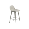 Fiber Counter Stool Wood Base by Muuto