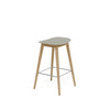 Fiber Counter Stool Wood Base by Muuto
