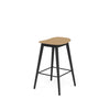 Fiber Counter Stool Wood Base by Muuto