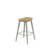 Fiber Counter Stool Wood Base by Muuto