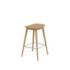 Fiber Counter Stool Wood Base by Muuto