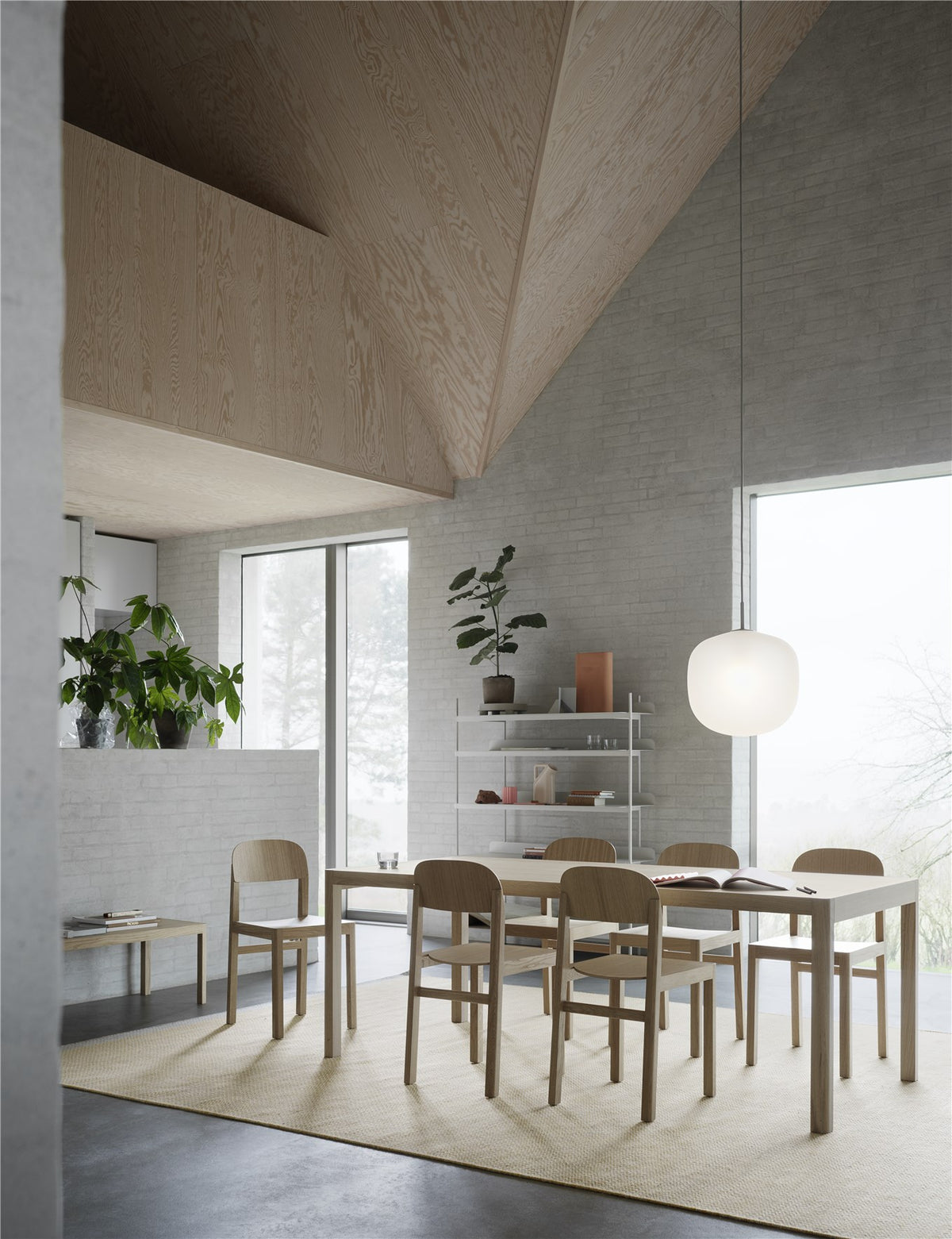 Table à manger d'atelier par Muuto