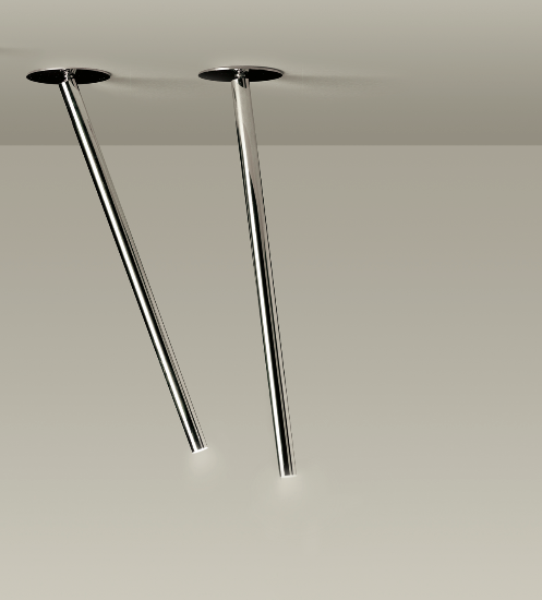 Canna Nuda Metallo semi-recessed by Nemo Ark