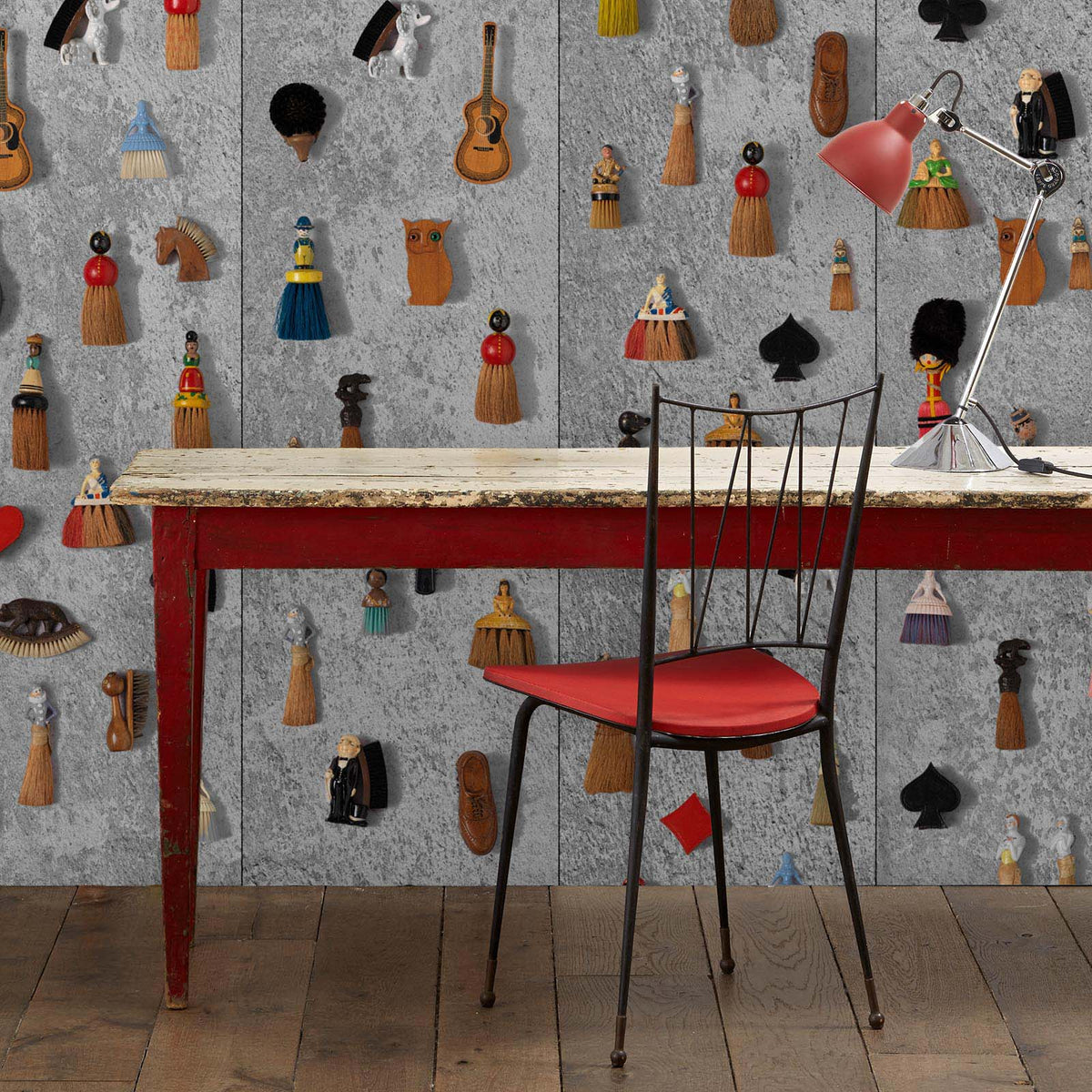 DRO-05 Brooms wallpaper by Daniel Rozensztroch for NLXL
