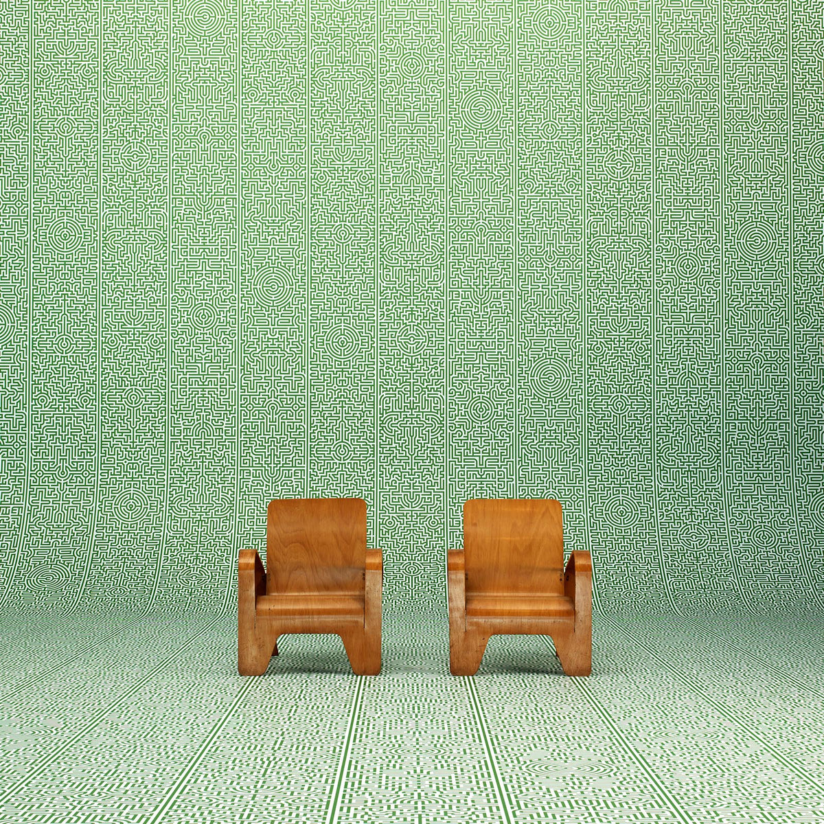 JOB-02 Papier peint labyrinthe par Studio Job pour NLXL