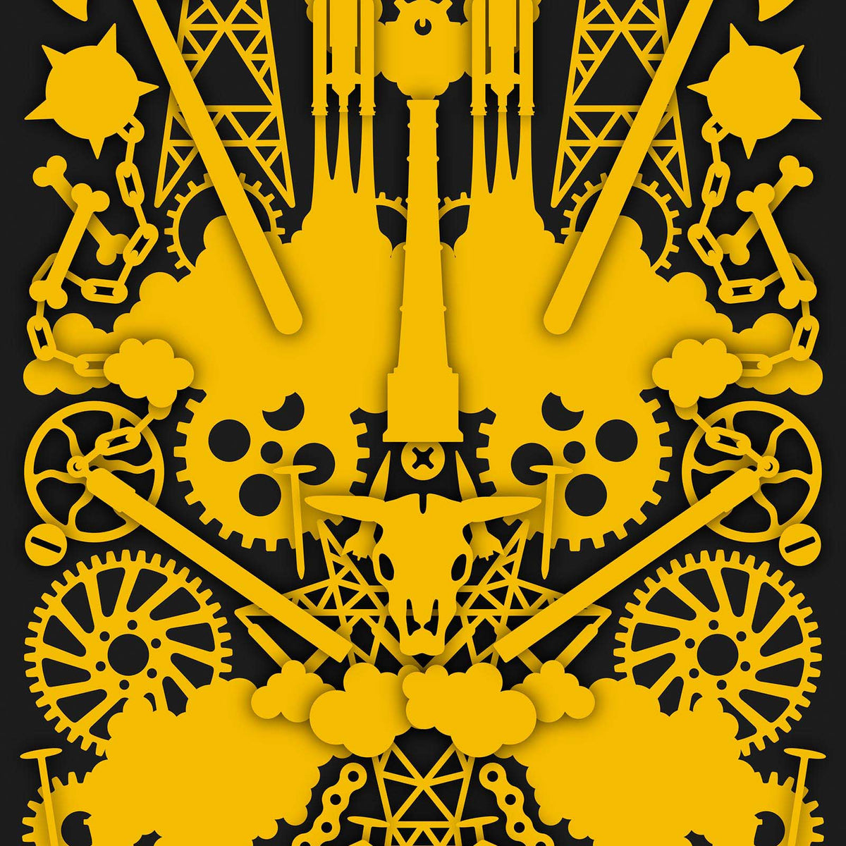 JOB-09 Metallic Robber Baron Wallpaper by Studio Job for NLXL