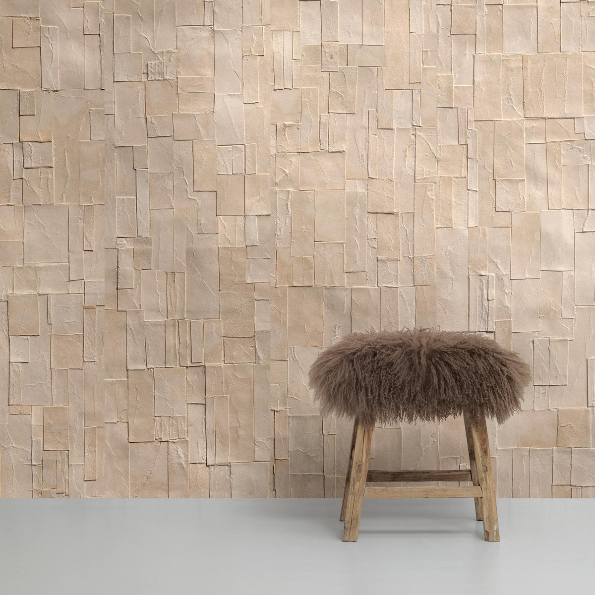 REM-01 Beige Remixed Wallpaper by Arthur Slenk for NLXL