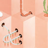 SUZ-01 Pink Carrot Wallpaper de Suzan Hijink pour NLXL