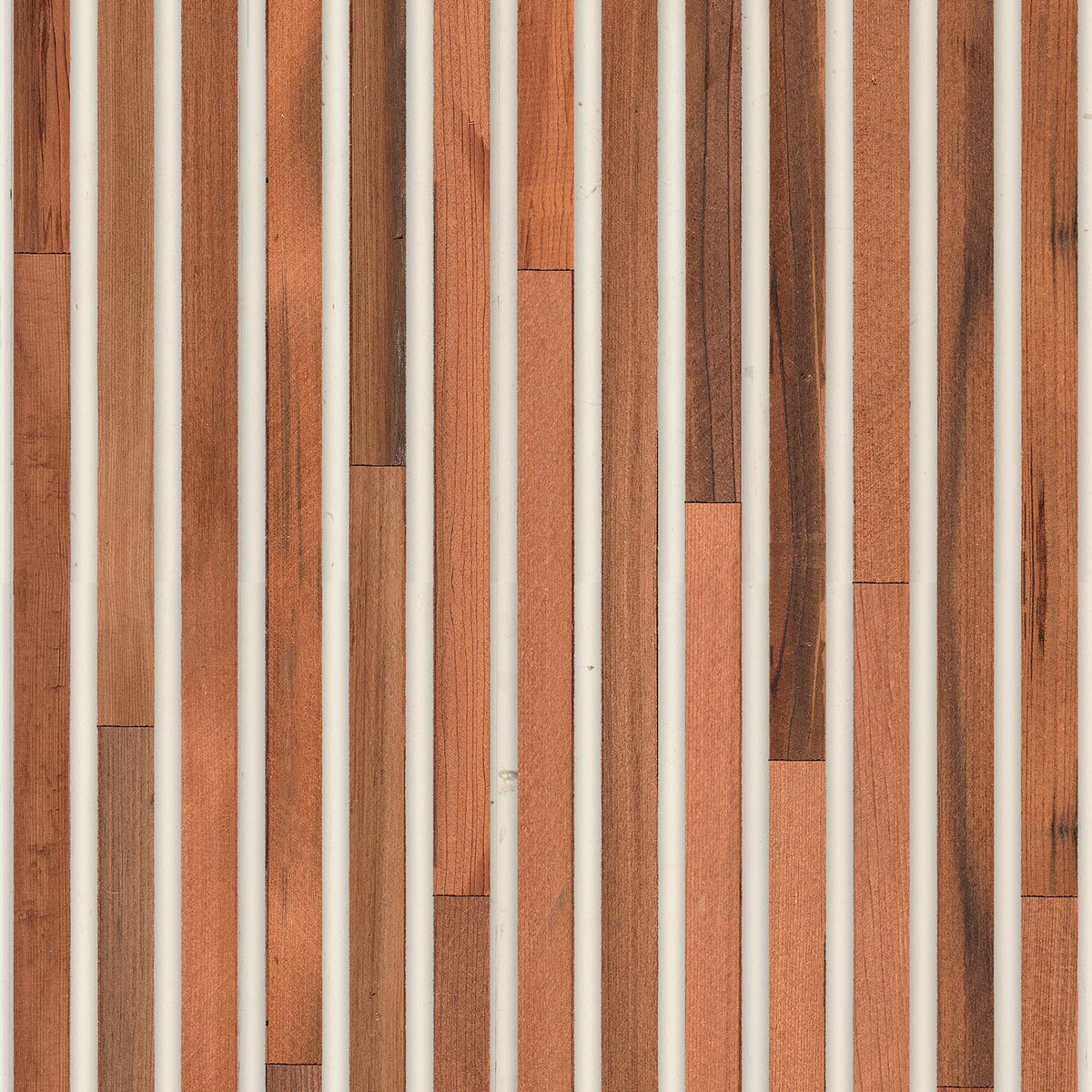 TIM-02 Teak on white Timber Strips wallpaper by Piet Hein Eek for NLXL