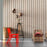 TIM-03 Papier peint Timber Strips blanc sur teck par Piet Hein Eek pour NLXL
