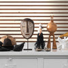 TIM-03 Papier peint Timber Strips blanc sur teck par Piet Hein Eek pour NLXL