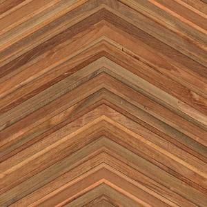TIM-06 Teak on Teak Chevron Timber Strips wallpaper by Piet Hein Eek for NLXL