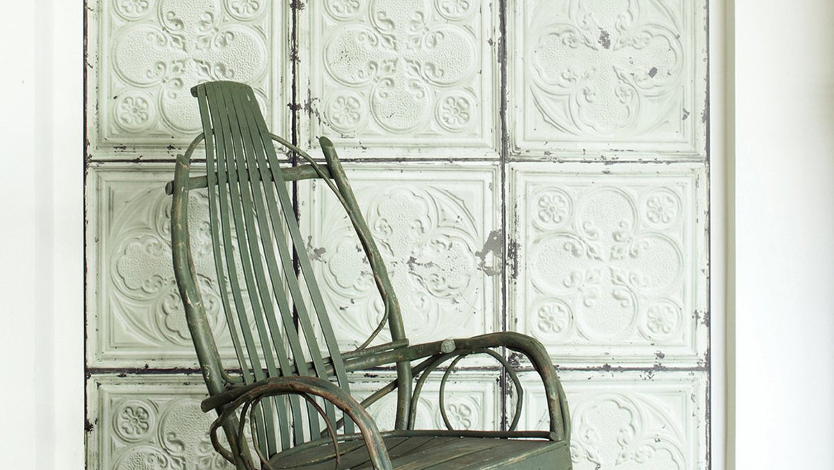 TIN-05 Green Brooklyn Tins wallpaper by Merci for NLXL