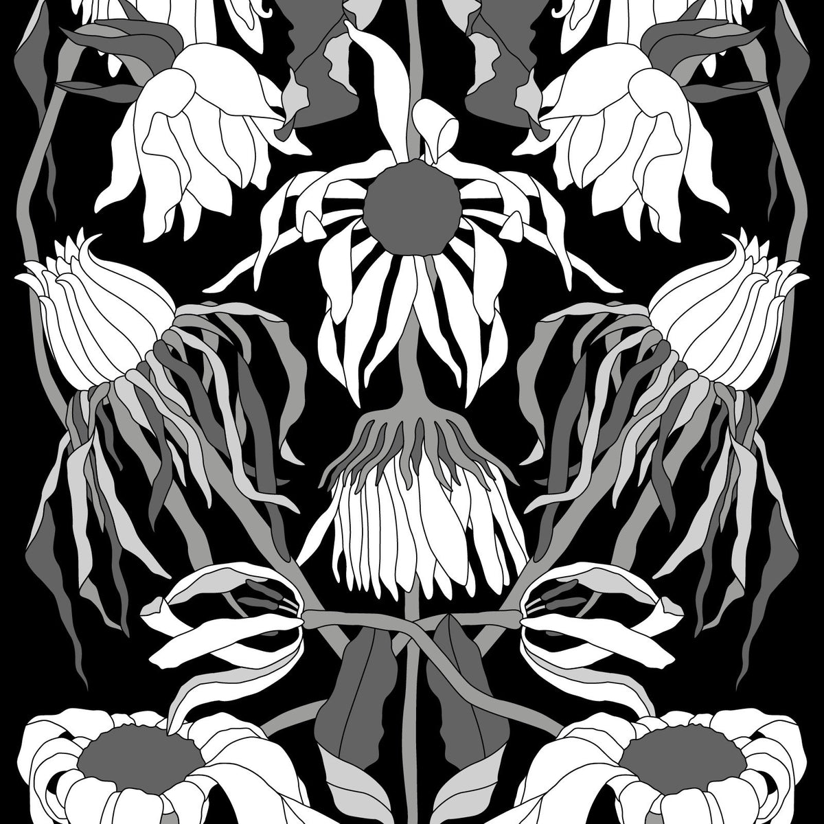 JOB Withered Flowers Wallpaper par Studio Job pour NLXL
