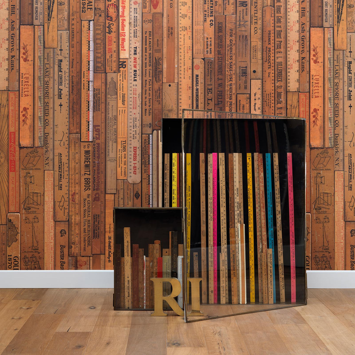 MRV Printed Rulers wallpaper by Mr & Mrs Vintage for NLXL