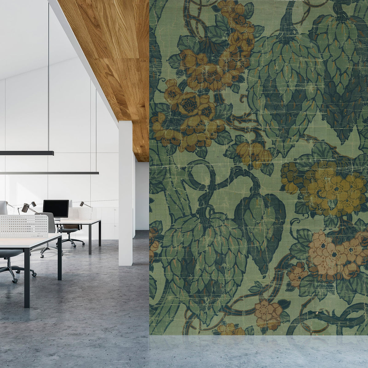 MRV-48 Big Patterns Vignes Vert by NLXL