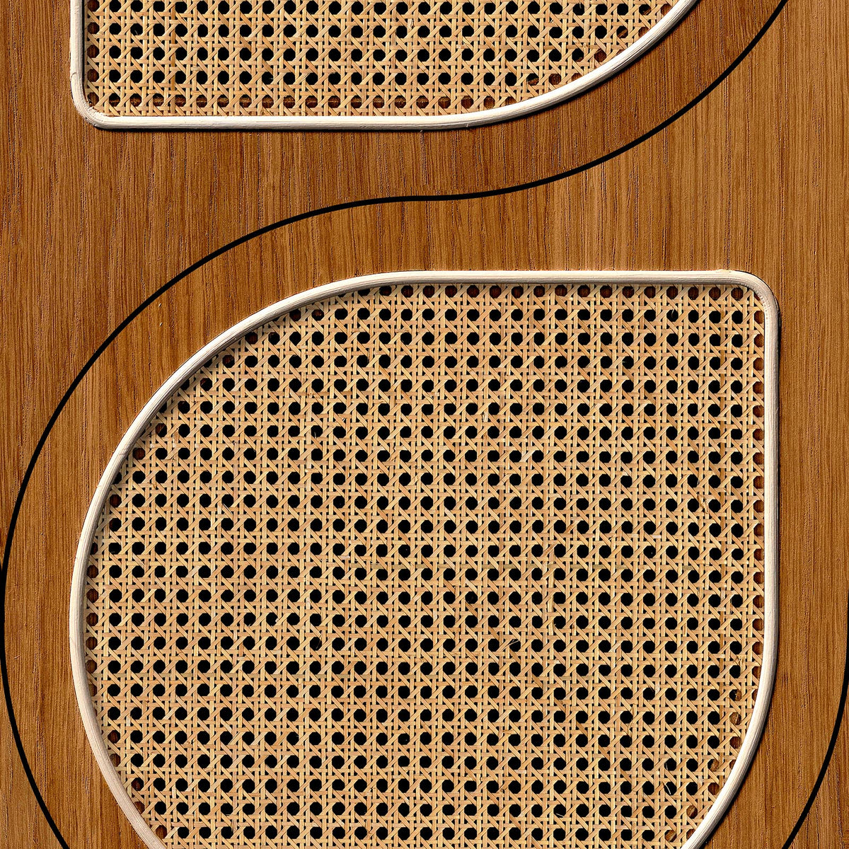 VOS Drops Cane Webbing Wallpaper by Roderick Vos for NLXL