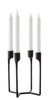 Heima 4-armed candlestick by Normann Copenhagen, modern accessories with four candle holders on a sleek metal stand.