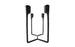 Heima 4-armed candlestick by Normann Copenhagen, modern accessory with four arms, made of matte black material for stylish decor.
