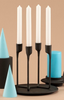 Heima 4-armed candlestick by Normann Copenhagen, modern accessories with a sleek design and multiple candle holders.