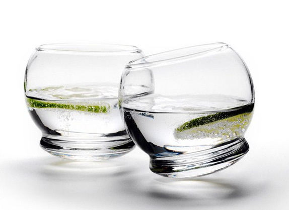 Normann Copenhagen rocking glass accessory with a sleek design, perfect for stylish drink serving and display.