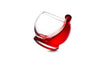 Normann Copenhagen rocking glass accessory with clear glass and curved design, ideal for stylish drinkware.