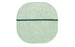 Grey Oona carpet by Normann Copenhagen, 140x140cm, shown as a soft, textured accessory with modern Scandinavian design.