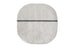 Grey Oona carpet by Normann Copenhagen, 140x140cm, showcasing soft textile and modern design as an interior accessories piece.