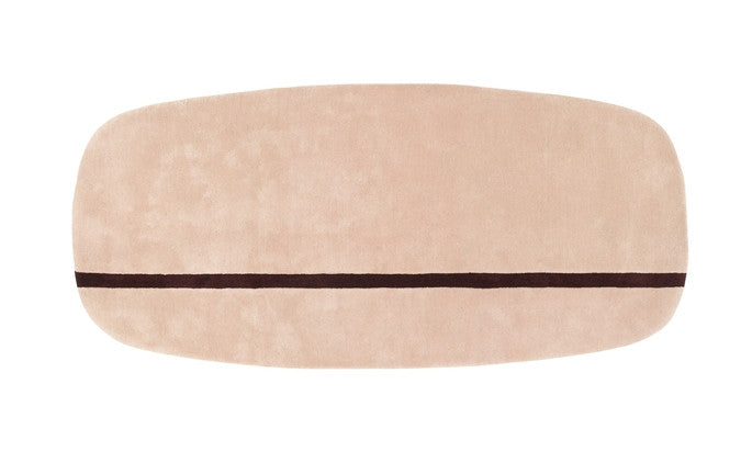 Gray Oona carpet by Normann Copenhagen, 90 x 200cm, stylish accessories with soft texture and modern design.