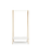 Small white Toj clothes rack by Normann Copenhagen for accessories, featuring a minimalist design with metal frame and wooden accents.