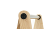 Small white Toj clothes rack from Normann Copenhagen, modern accessories for organizing clothes and accessories.