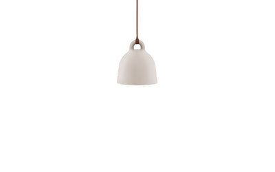 Small Sand Bell Lamp by Normann Copenhagen, a modern ceramic lighting fixture with a smooth rounded design and soft matte finish.