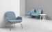 Era Lounge Chair Low Steel & Chrome by Normann Copenhagen