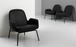 Era Lounge Chair Low Steel & Chrome by Normann Copenhagen