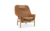 Fauteuil Drapé Haut avec Appui-tête Bois de Normann Copenhagen