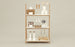Low One Step Up Bookcase by Normann Copenhagen, modern storage unit with open shelves and sleek design.