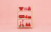 Low One Step Up Bookcase by Normann Copenhagen, modern storage unit with open shelves and sleek design for versatile use.